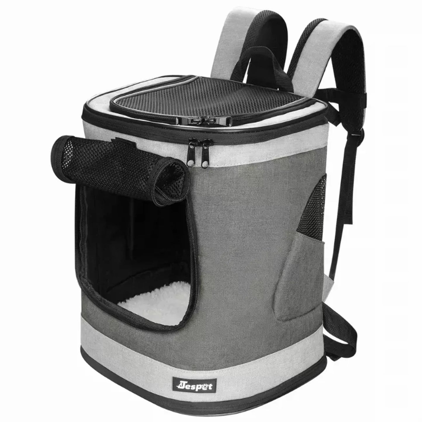 JESPET pet backpack carrier for small dog and puppy soft travel backpack for hiking, walking, and outdoor family activities
