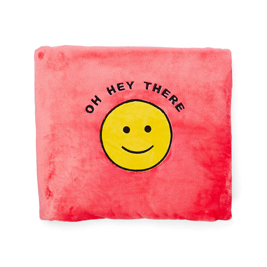 Oh Hey There Plush Fleece Nap Blanket Cocus Pocus