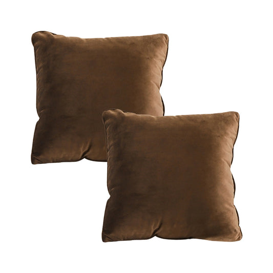 Rich Brown Velvet Pillow Cover – Warm, Cozy & Timelessly Elegant SOGA