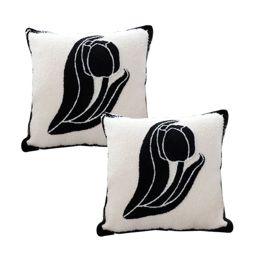 Abstract Swan Pillow Covers (Set of 2) – Modern Art Meets Everyday Comfort SOGA