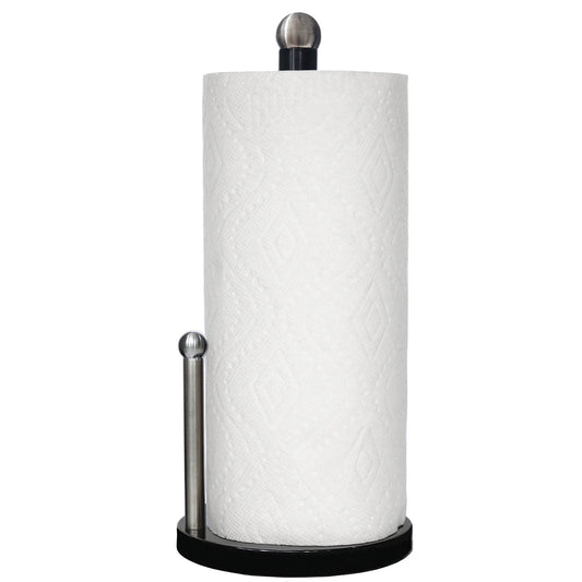 Enamel Coated Steel Paper Towel Holder (Black)