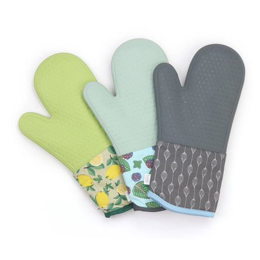 Farmhouse Silicone Oven Mitt – Heat-Resistant, Stylish & Protective Mitten Makers Market