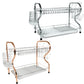 Elevate Your Kitchen with the Better Chef 22" Chrome-Plated 2-Level R-Shaped Dish Rack