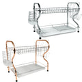 Elevate Your Kitchen with the Better Chef 22" Chrome-Plated 2-Level R-Shaped Dish Rack