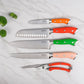 5-Piece Professional Kitchen Knife Set – Sharp, Durable & Color-Coded Elihome