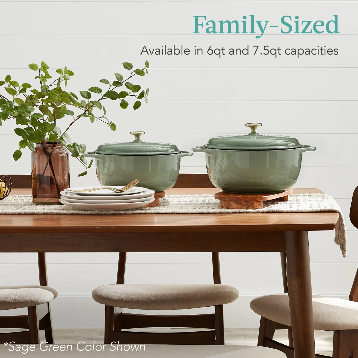 Experience Culinary Excellence with Our 6-Quart Heavy-Duty Enamel Cast-Iron Dutch Oven in Vibrant Red - Perfect for Family Feasts!