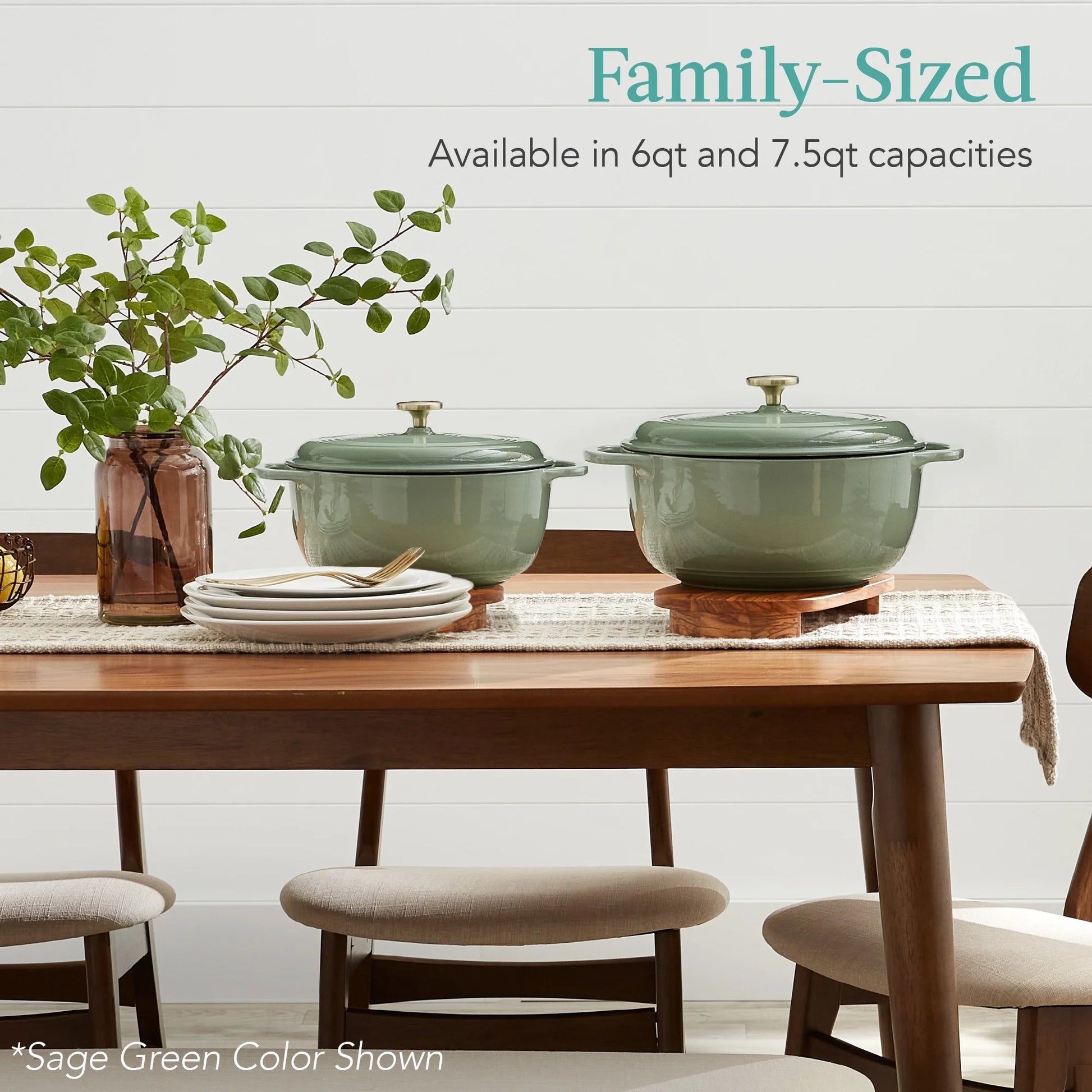 Experience Culinary Excellence with Our 6-Quart Heavy-Duty Enamel Cast-Iron Dutch Oven in Vibrant Red - Perfect for Family Feasts!