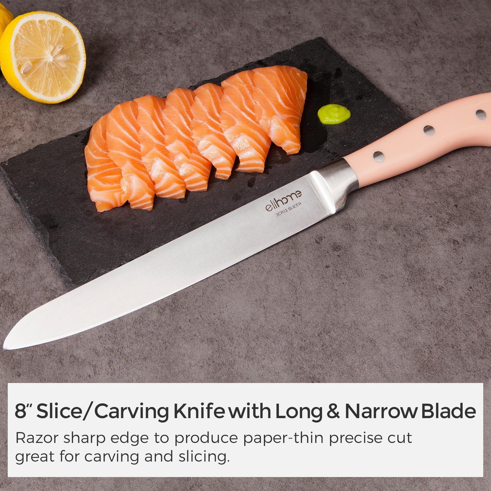 5-Piece Professional Kitchen Knife Set – Sharp, Durable & Color-Coded Elihome