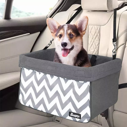 Dog Booster Car Seat – Safe, Cozy & Travel-Ready (Up to 24 lbs) JESPET