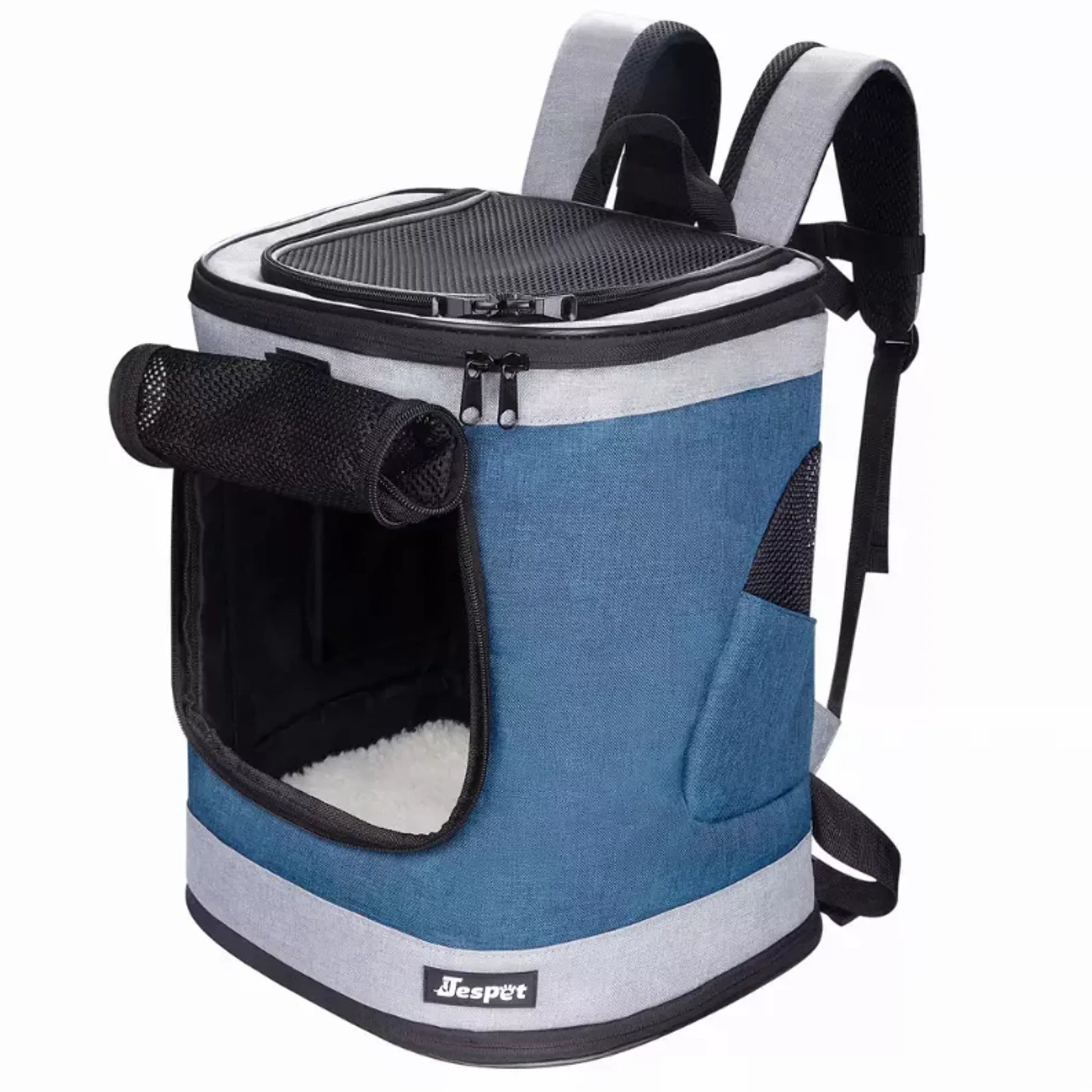 JESPET pet backpack carrier for small dog and puppy soft travel backpack for hiking, walking, and outdoor family activities