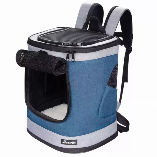 JESPET pet backpack carrier for small dog and puppy soft travel backpack for hiking, walking, and outdoor family activities