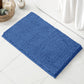 Large Blue Plush Chenille Bath Mat – Soft, Absorbent & Non-Slip Bathroom Rug