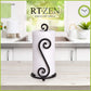 Matte Black Paper Towel Holder Non-Slip Base Countertop | Decorative Farmhouse Paper Roll Holder, Rustic Metal Modern Stylish Accent Durable Stand for Kitchen, Bathroom (Swirl)