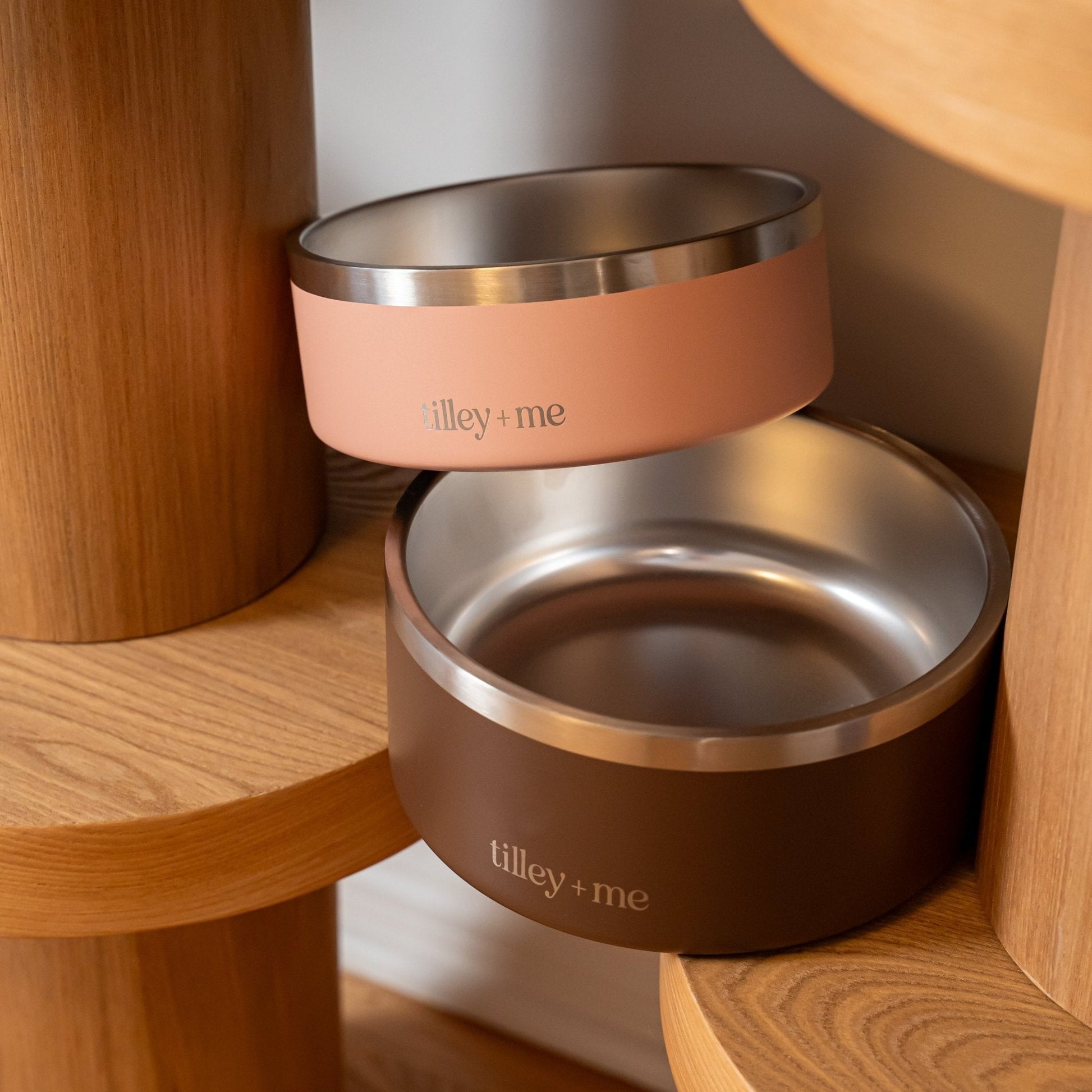 Tilley + Me Stainless Steel Pet Bowl – Non-Slip, Durable & Dishwasher Safe | 32oz and 64oz Tilley + Me