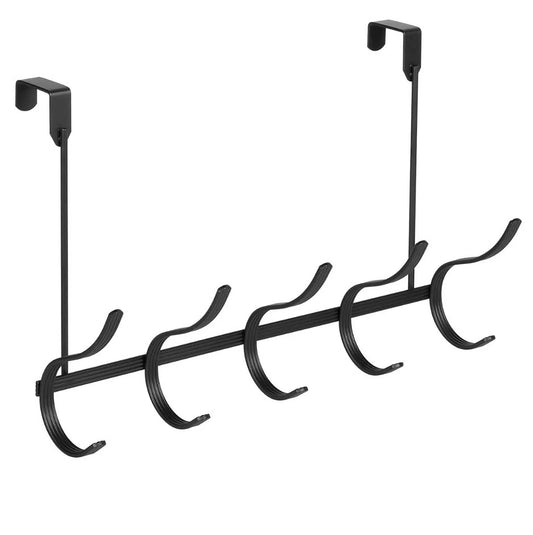 Matte Black Over-the-Door Hanger – 10 Hook Heavy-Duty Organizer Home Mart Goods