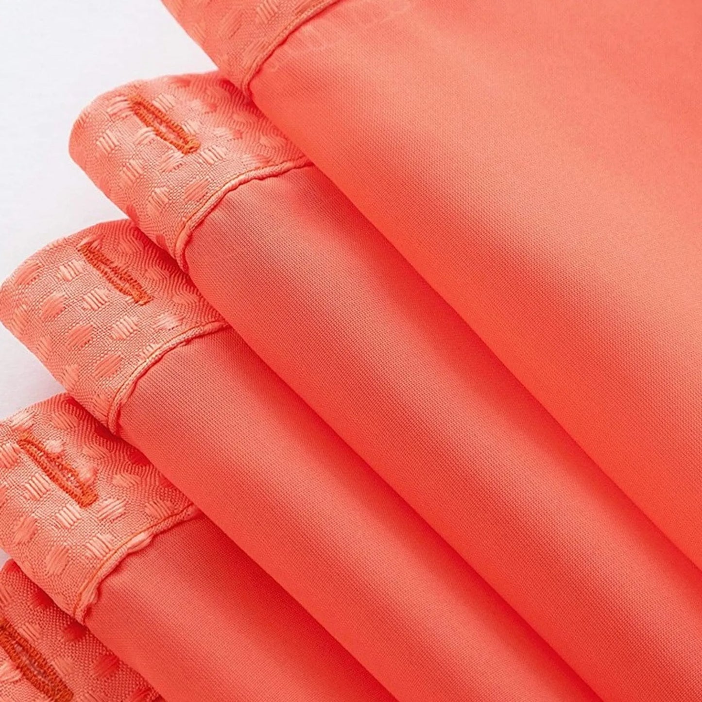 Coral Sheer Grid Shower Curtain & Liner Set – Warm, Fresh & Stylish HomeRoots