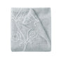 Gray Floral Embroidered Shower Curtain – Elegant, Soft & Hotel-Inspired HomeRoots