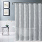 Gray Floral Embroidered Shower Curtain – Elegant, Soft & Hotel-Inspired HomeRoots