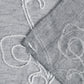 Gray Floral Embroidered Shower Curtain – Elegant, Soft & Hotel-Inspired HomeRoots