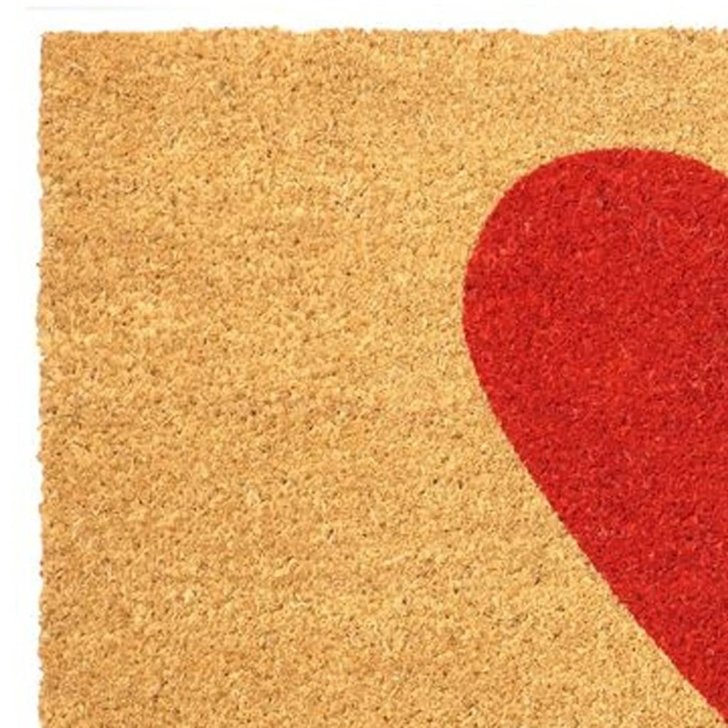 Heart Outdoor Coir Door Mat
