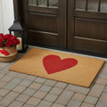 Heart Coir Door Mat – Durable, Eco-Friendly & Welcoming (30" x 48") HomeRoots