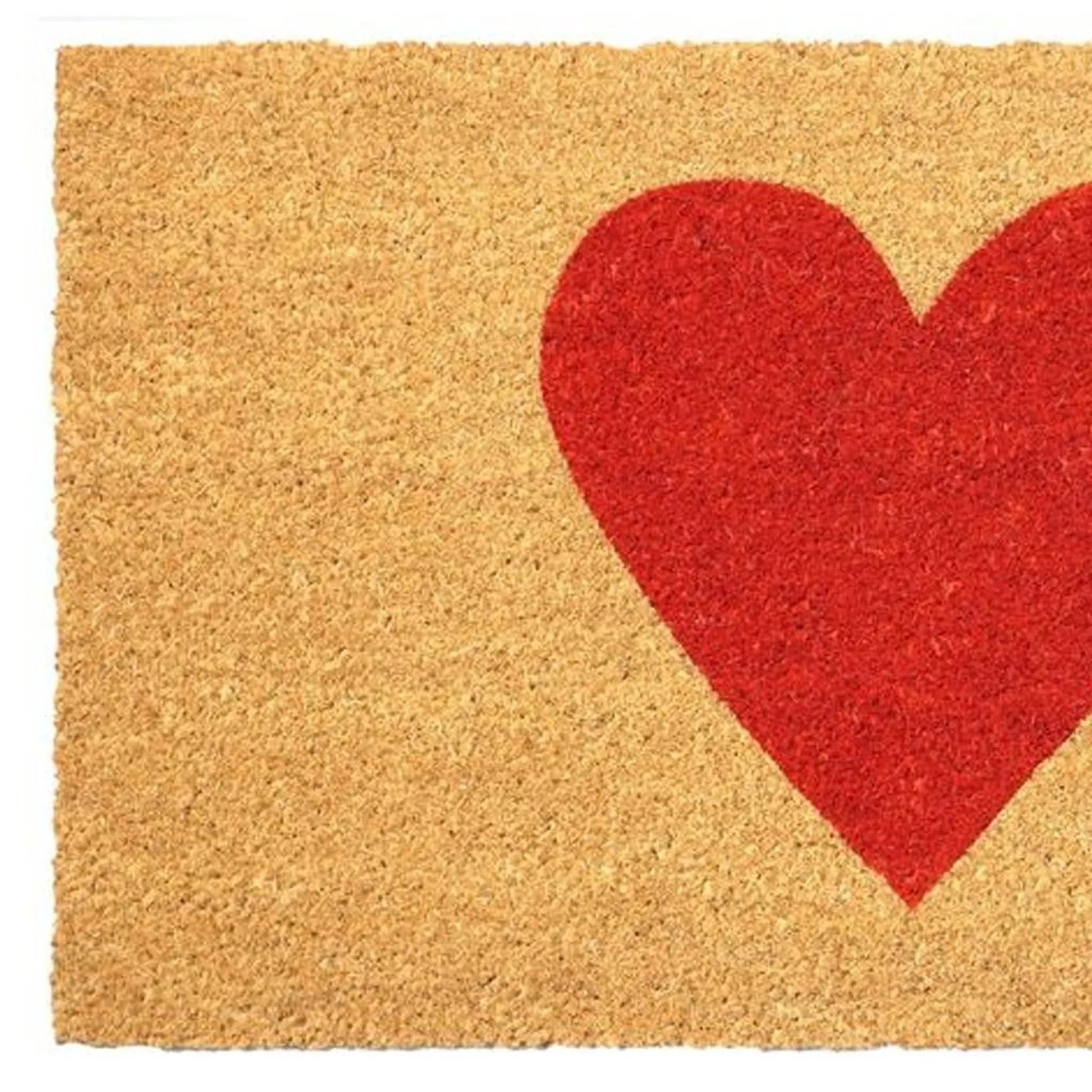 Heart Coir Door Mat – Durable, Eco-Friendly & Welcoming (30" x 48") HomeRoots