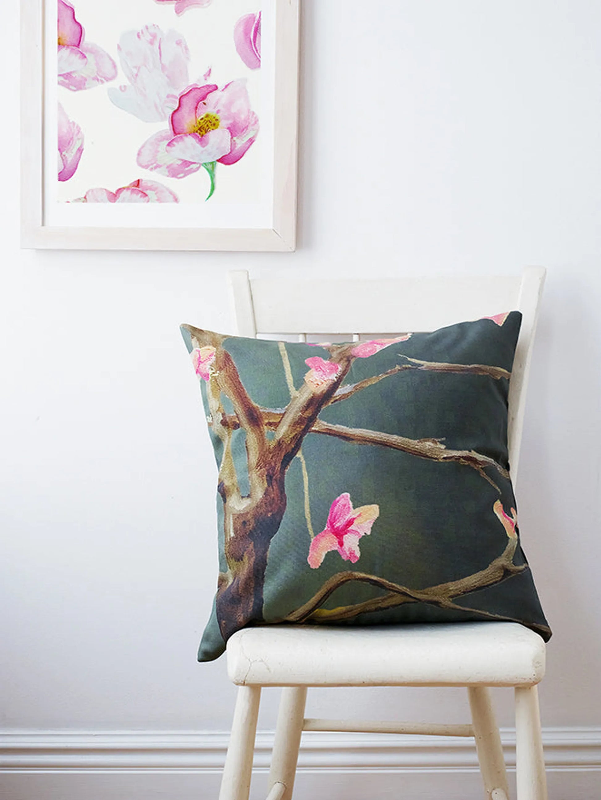 Decorative Reversible Throw Pillow Cover – 18” Square with Zipper Closure India & Purry
