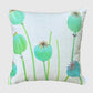 Decorative Reversible Throw Pillow Cover – 18” Square with Zipper Closure India & Purry