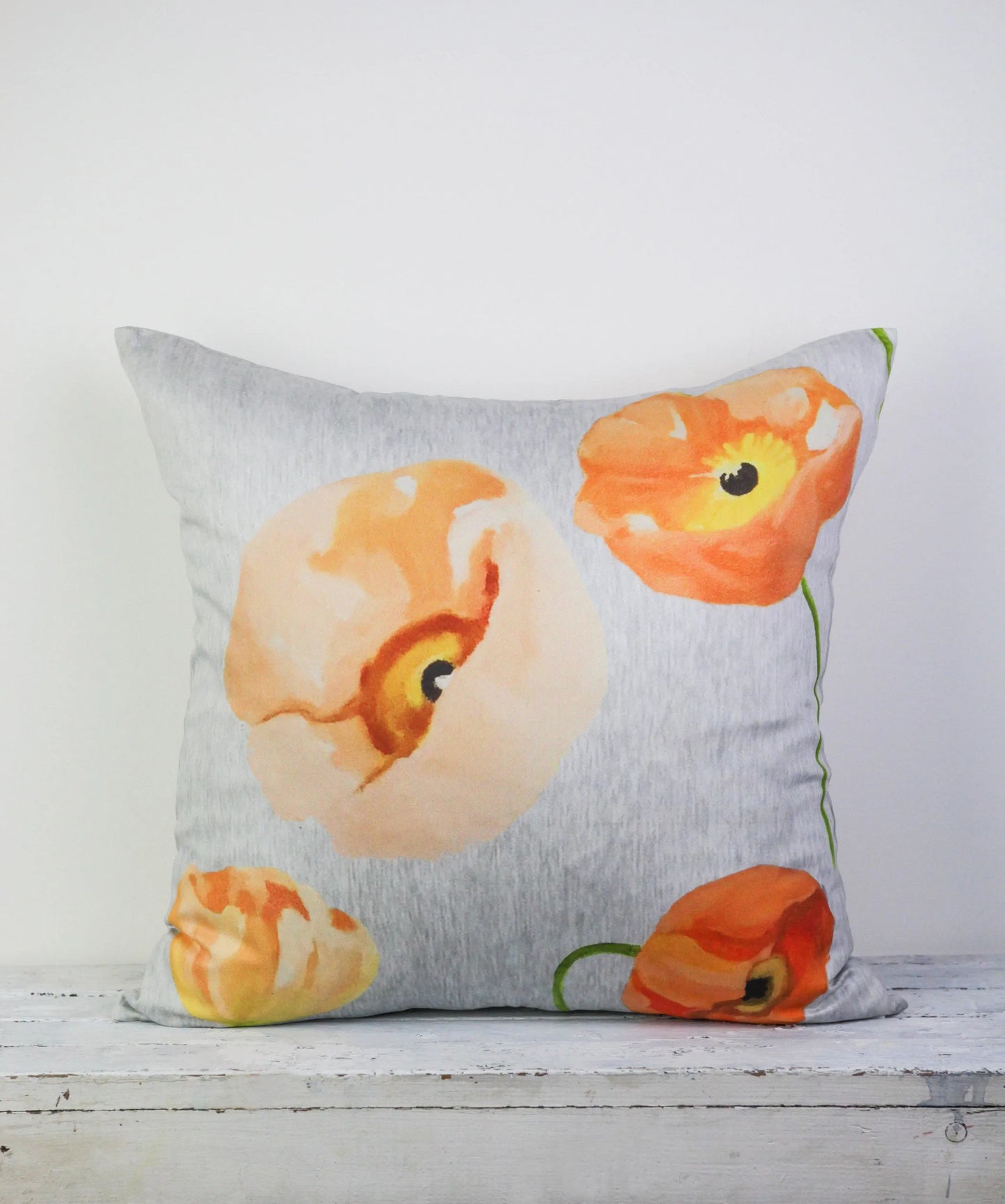 Decorative Reversible Throw Pillow Cover – 18” Square with Zipper Closure India & Purry
