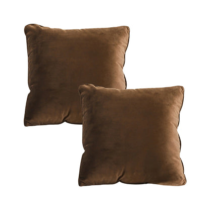 Rich Brown Velvet Pillow Cover – Warm, Cozy & Timelessly Elegant SOGA