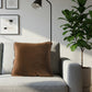 Rich Brown Velvet Pillow Cover – Warm, Cozy & Timelessly Elegant SOGA