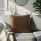 Rich Brown Velvet Pillow Cover – Warm, Cozy & Timelessly Elegant SOGA
