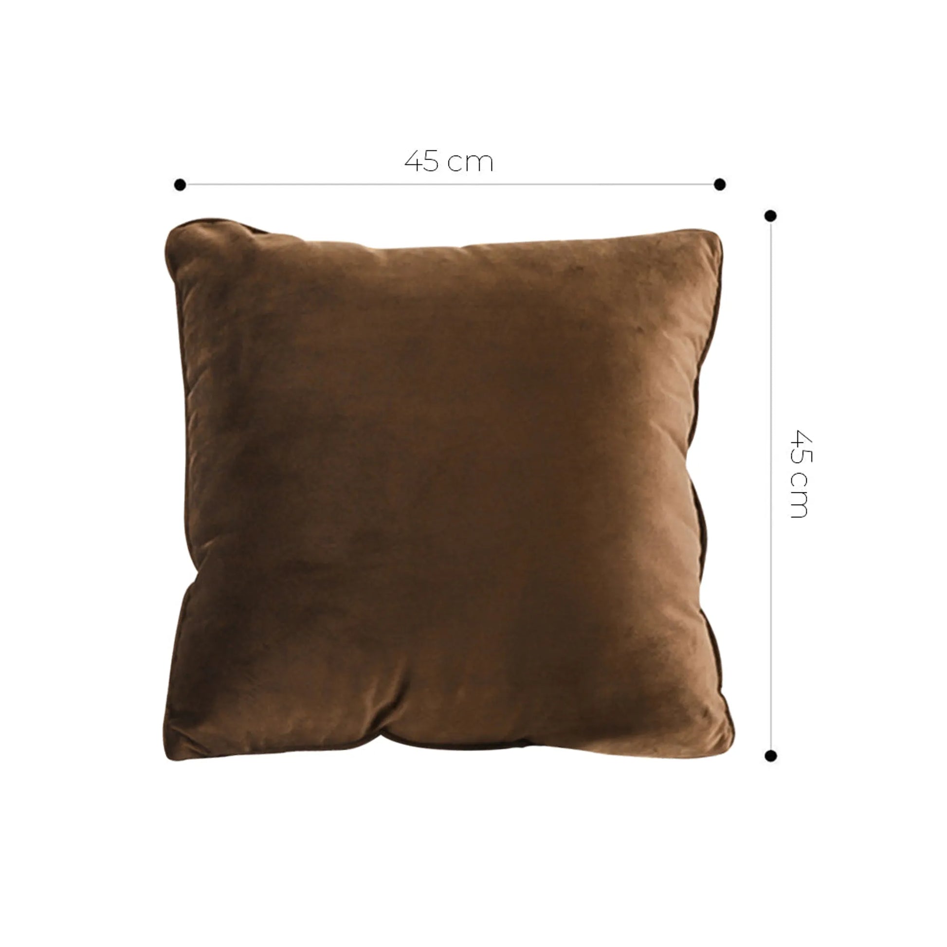 Rich Brown Velvet Pillow Cover – Warm, Cozy & Timelessly Elegant SOGA