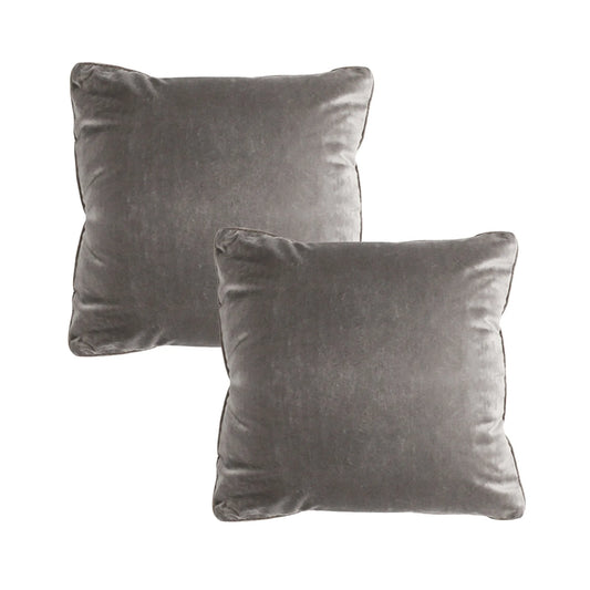 Dove Gray Velvet Pillow Cover – Soft, Elegant & Modern SOGA