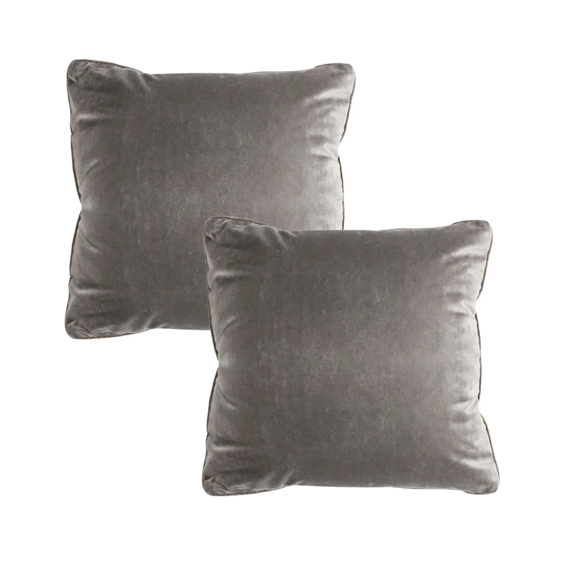 Dove Gray Velvet Pillow Cover – Soft, Elegant & Modern SOGA