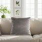 Dove Gray Velvet Pillow Cover – Soft, Elegant & Modern SOGA