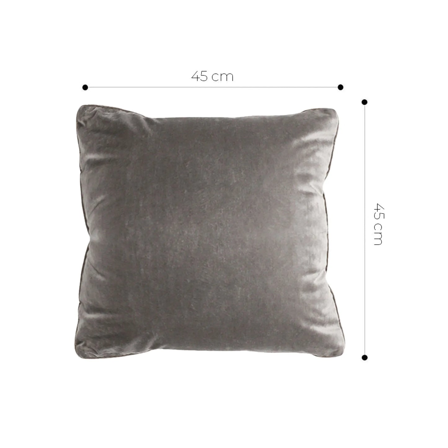 Dove Gray Velvet Pillow Cover – Soft, Elegant & Modern SOGA