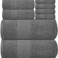 Resort Collection 8-Piece Towel Set – Soft, Plush & Spa-Like Comfort White Classic