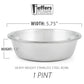 Heavy Weight Stainless Steel Pet Bowl – Durable, Stable & Easy to Clean Jeffers