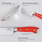 5-Piece Professional Kitchen Knife Set – Sharp, Durable & Color-Coded Elihome