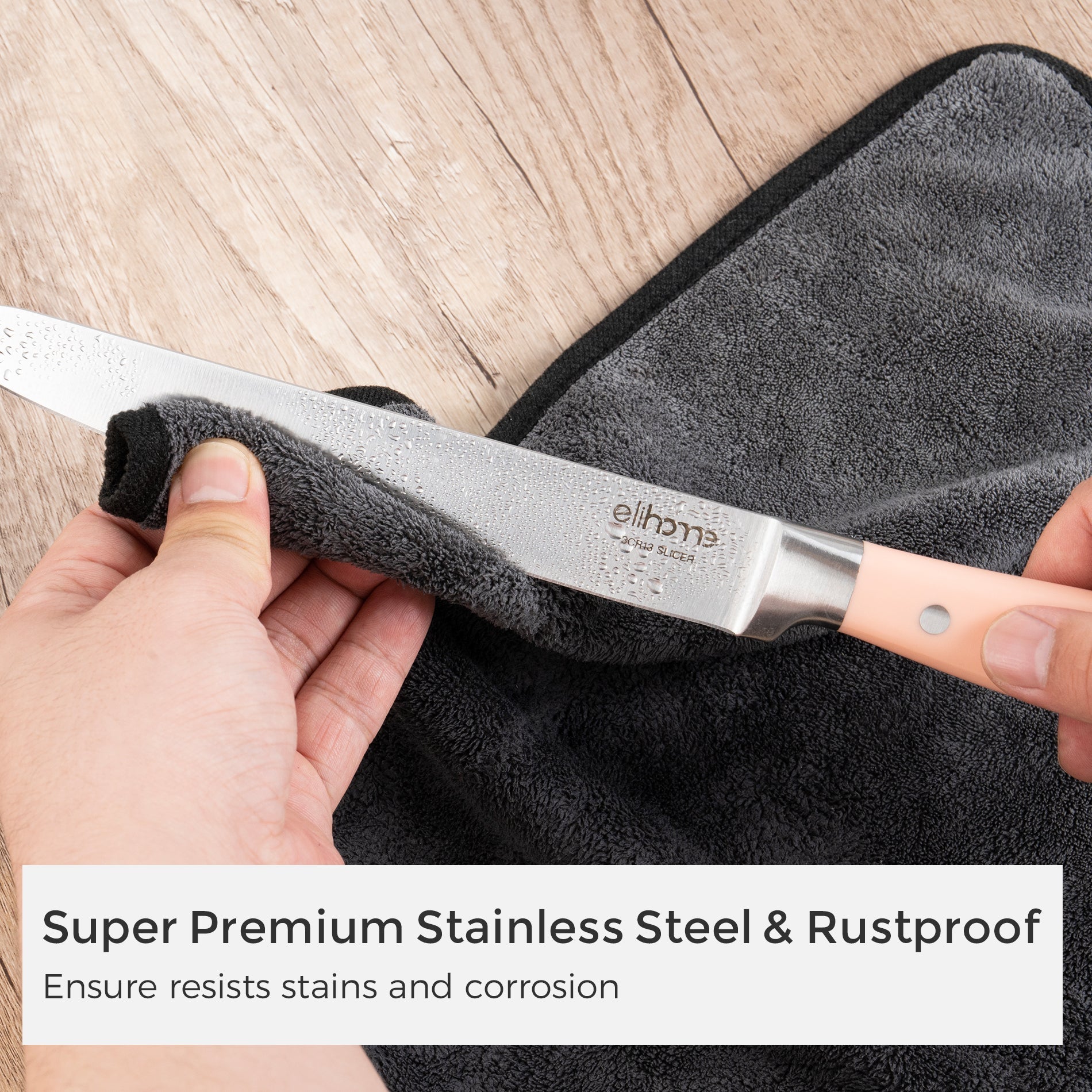 5-Piece Professional Kitchen Knife Set – Sharp, Durable & Color-Coded Elihome