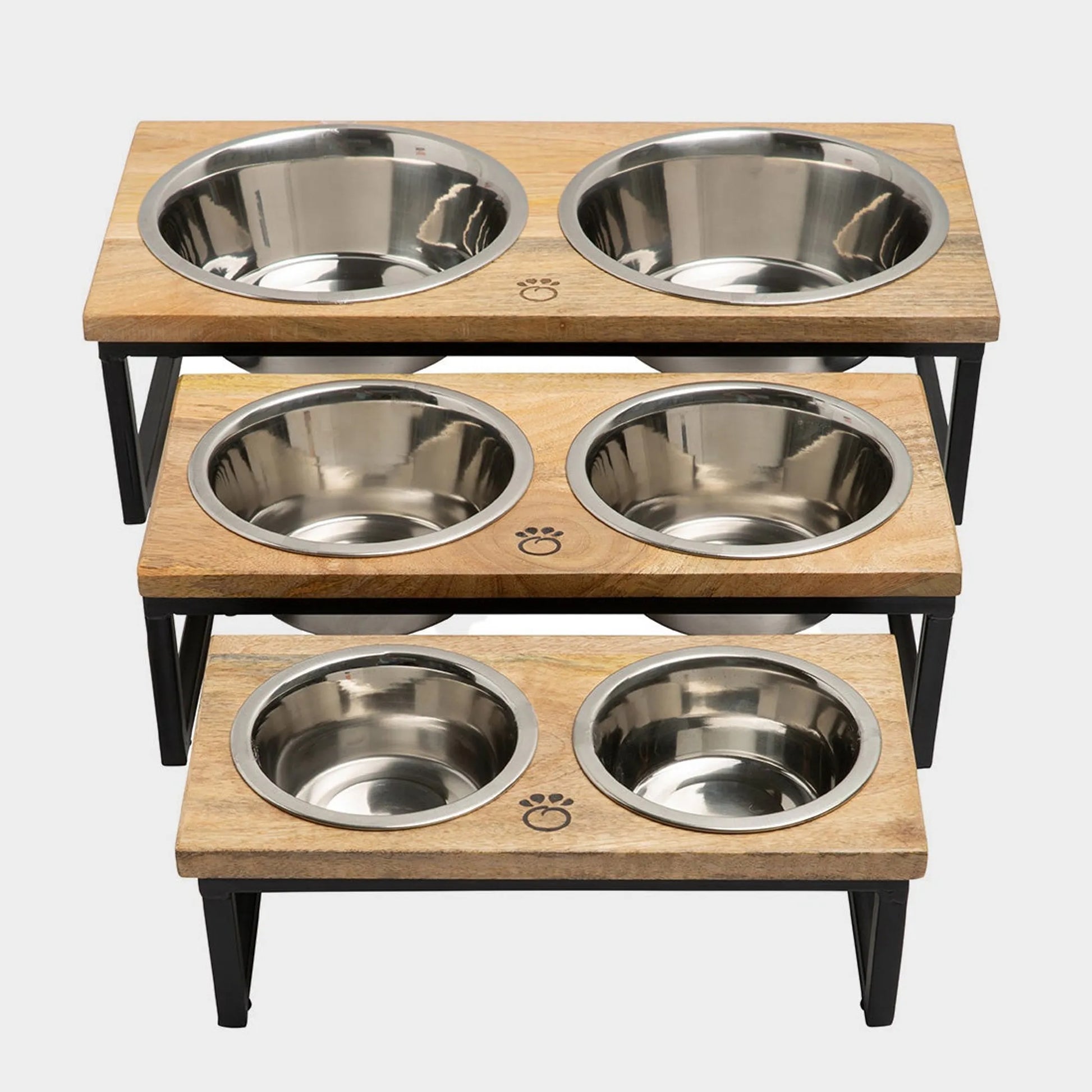GF Pet Elevated Wood & Metal Feeder – Stylish, Durable & Easy to Clean GF Pet