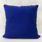 Handmade 3D Half Sunflower Cotton Canvas Decorative Throw Pillow Cover 18"W X 18"L - Navy Blue Floral Cushion Case for Couch, Bedroom and Living Room Décor