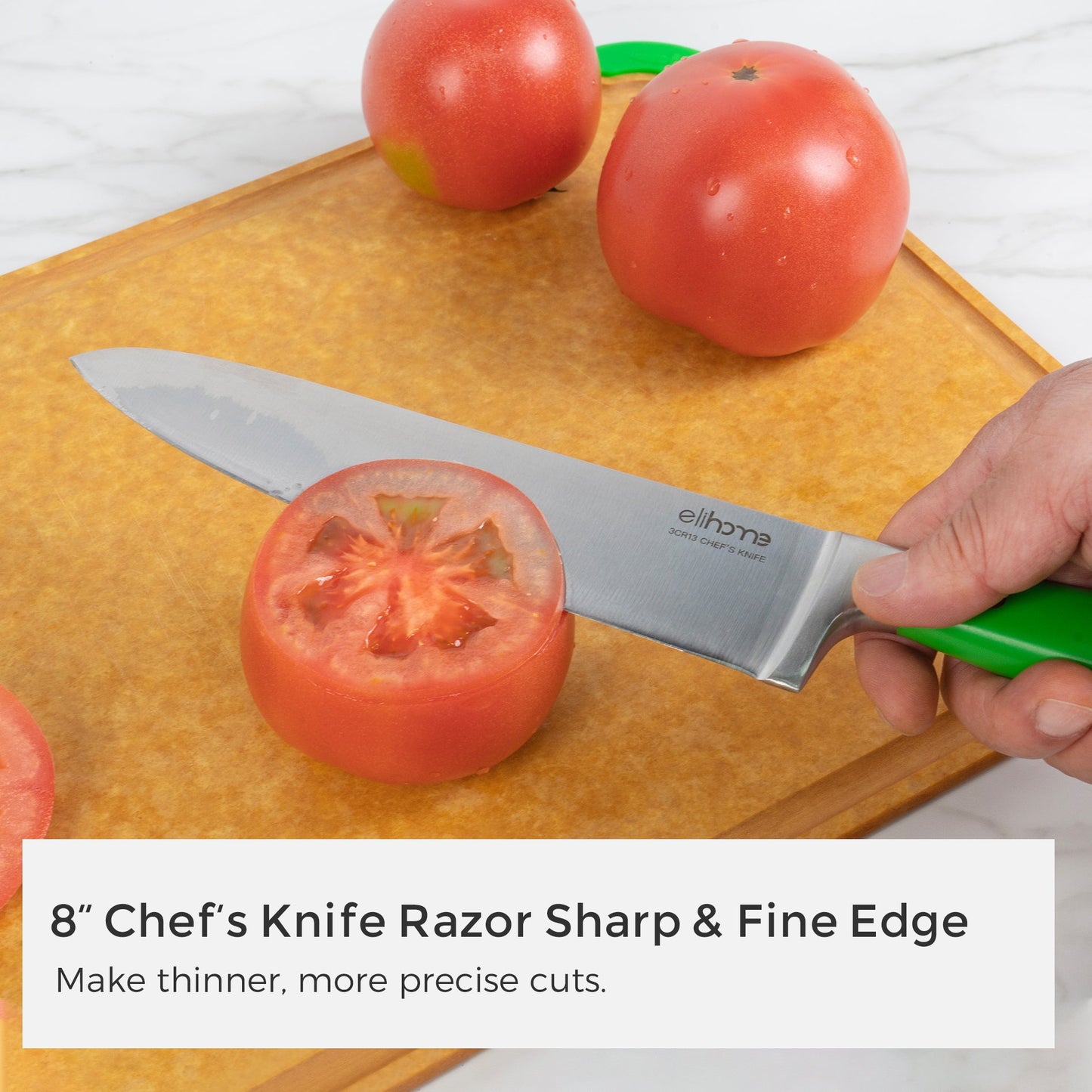 5-Piece Professional Kitchen Knife Set – Sharp, Durable & Color-Coded Elihome