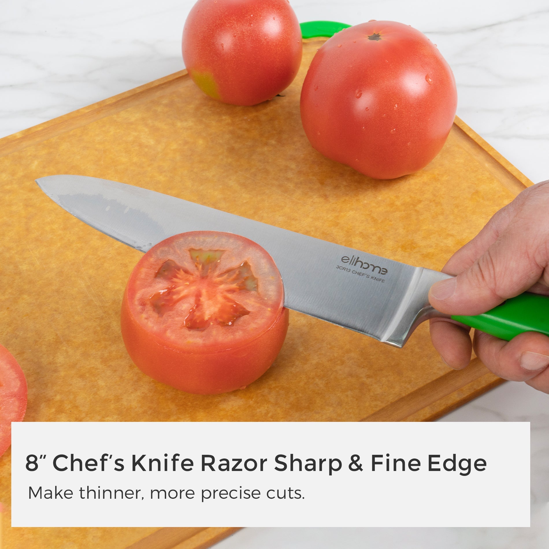 5-Piece Professional Kitchen Knife Set – Sharp, Durable & Color-Coded Elihome