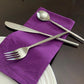 Vibhsa Hammered Stainless Steel Flatware 18-Piece Set (Dinner knives, Dinner Forks, Soup Spoons) Classy R Us LLC