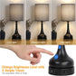 Elegant Touch Control Table Lamps - 3-Way Dimmable Bedside Desk Lamps with USB Ports & AC Outlet - Set of 2 Stylish Grey Fabric Lamps for Bedroom, Living Room & Kids Room (Includes LED Bulbs)