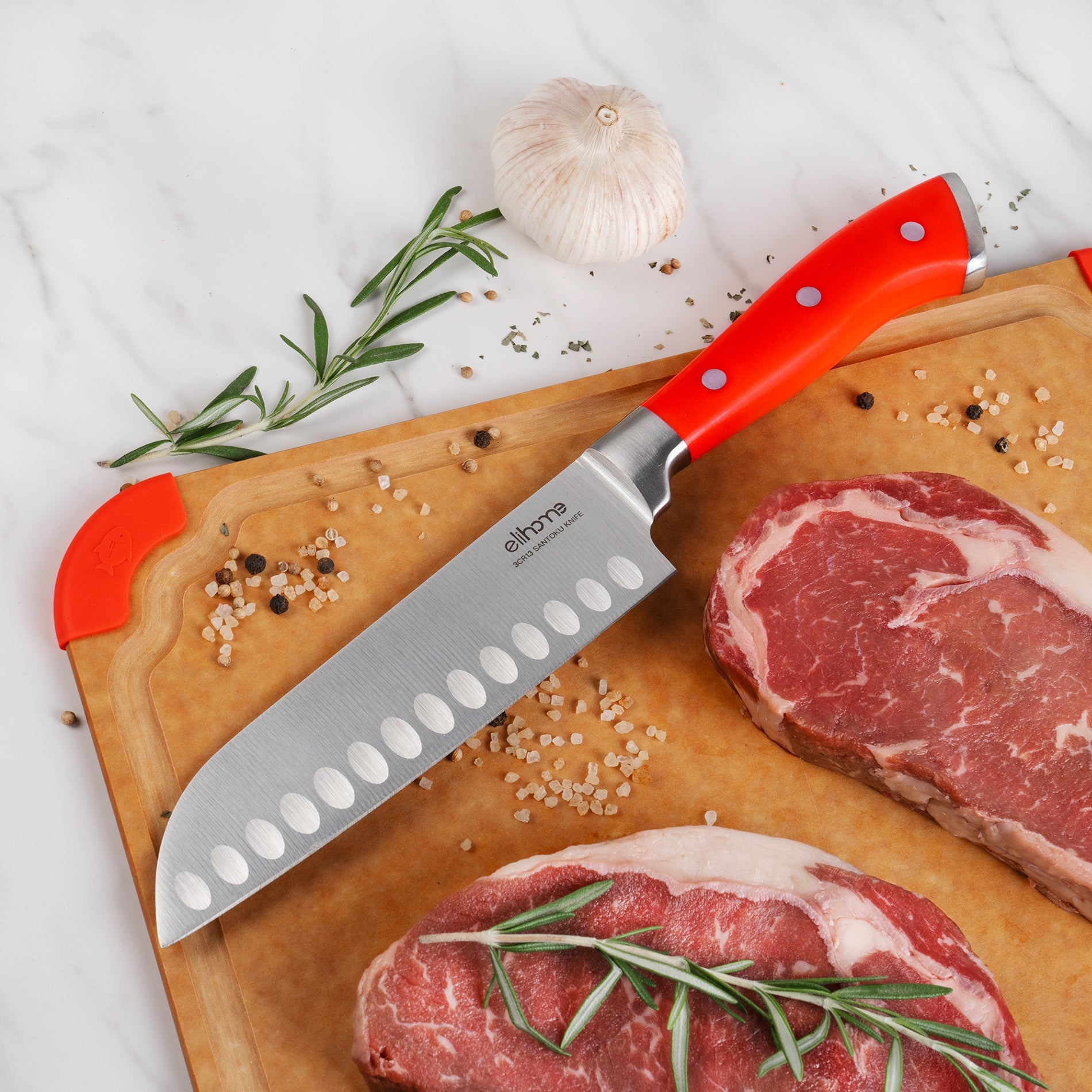 5-Piece Professional Kitchen Knife Set – Sharp, Durable & Color-Coded Elihome