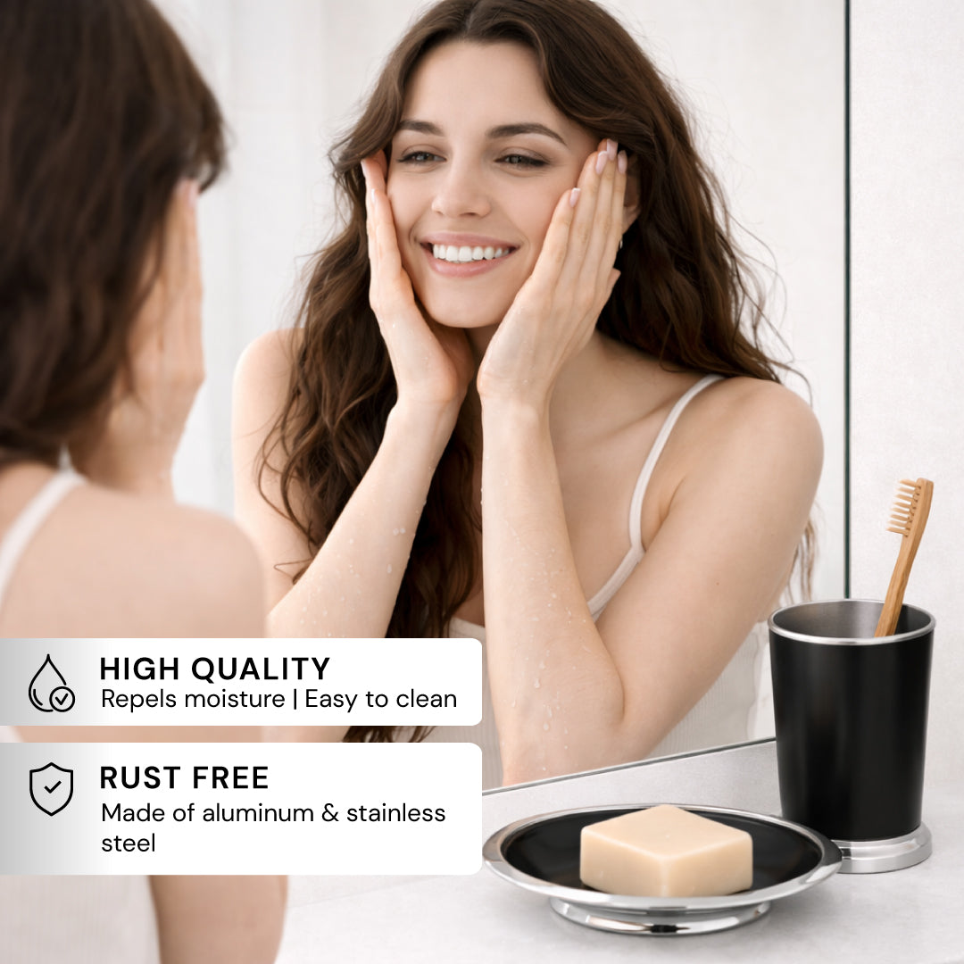 Maebrie Collection Bathroom Accessories Set – Elegant 5-Piece Décor Set Decozen