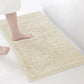 2-Piece Cream Plush Chenille Bath Mat Set – Soft, Absorbent & Non-Slip Bathroom Rugs